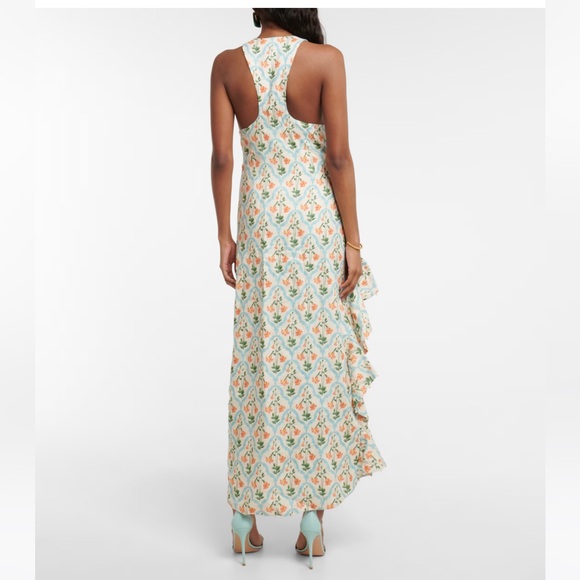 NWT AGUA BY AGUA BENDITA Gerbera printed linen maxi dress, large - Picture 3 of 10